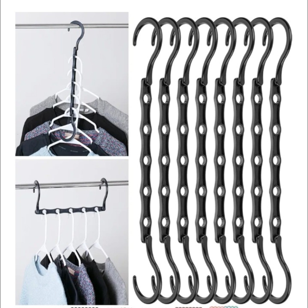 Amazon Black Closet Organization Hooks Space-Saving Design